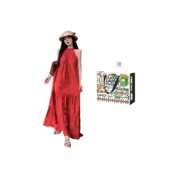 BVODE Sleeveless Dress Women's Red