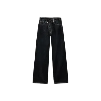 ZARA Trf Jeans Women's Dark Blue