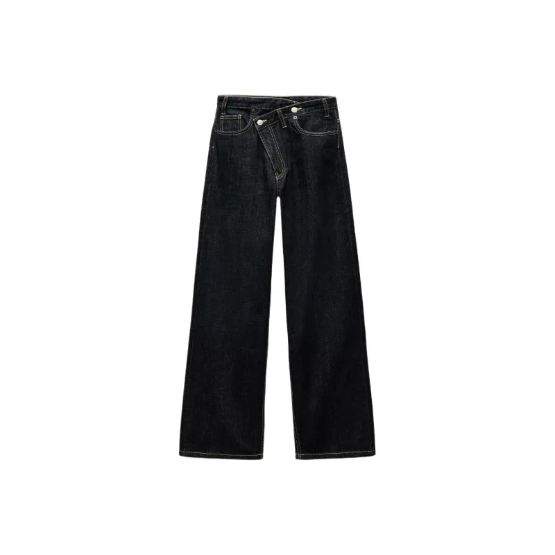 ZARA Trf Jeans Women's Dark Blue-0