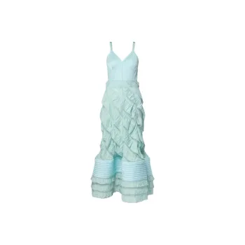LOUIS VUITTON Mermaid Hem Flounce Gown