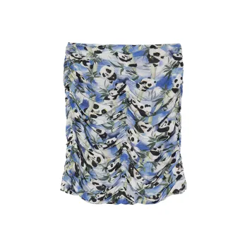 UOOYAA Casual Short Skirts Women's Print