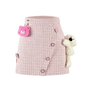 Carebears X 13 DEMARZO Casual Short Skirts Women's Pink