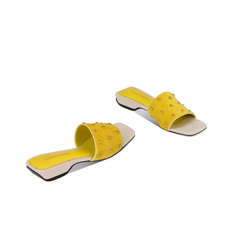 JESSICA SOPHIA Rubber Sole Odor Resistant Slide Slippers Women's-7