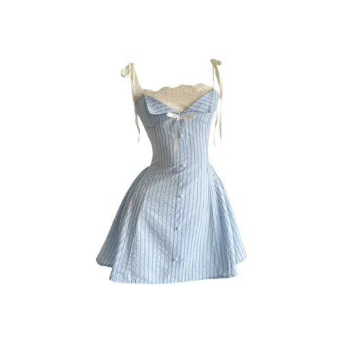 Nooidea Official Slip Dress Women's Blue