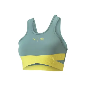 PUMA First Mile High Impact Women's First Mile High Impact Bra Sports Underwear Women's Green