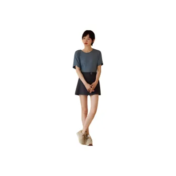 Hacikis Casual Short Skirts Women's Wisport Gray Plaid