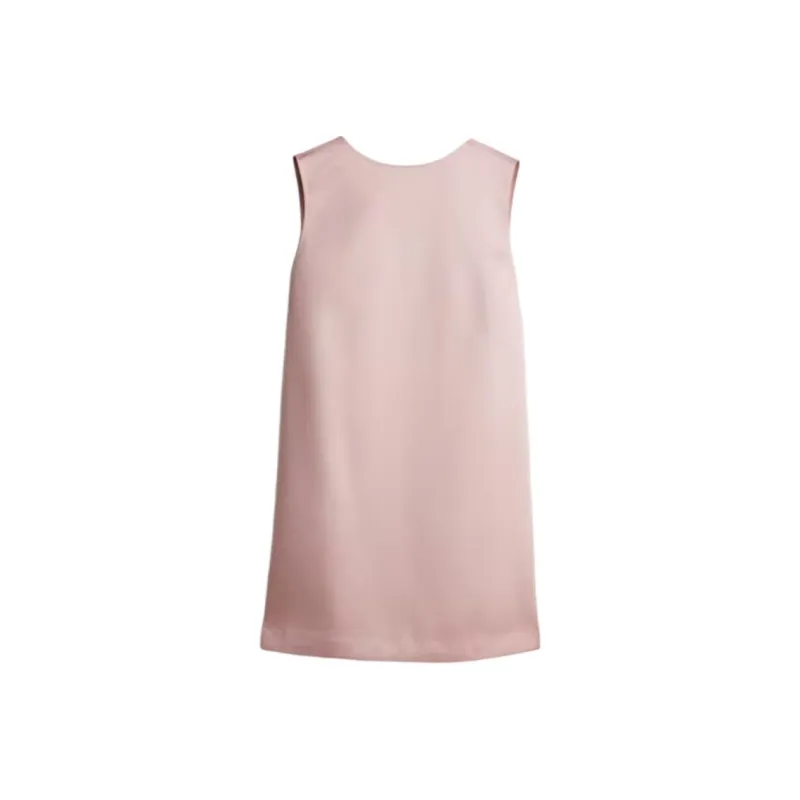 H&M Sleeveless Dress Women's Light Gray Pink-0