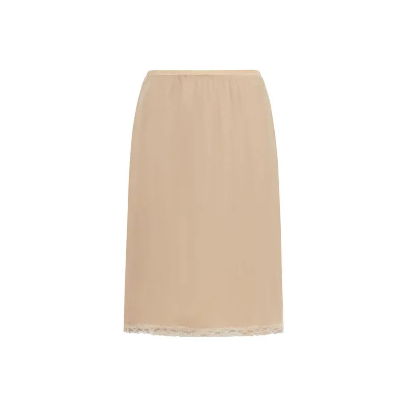 GUCCI Lace Trim Detail Midi Skirt-6