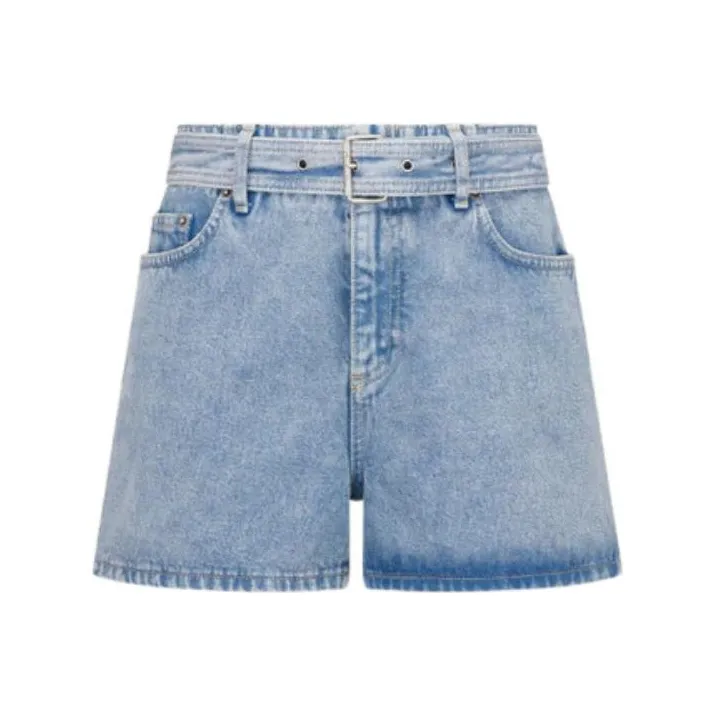 DIOR Quarterly New Products Denim Shorts Women's Blue-0