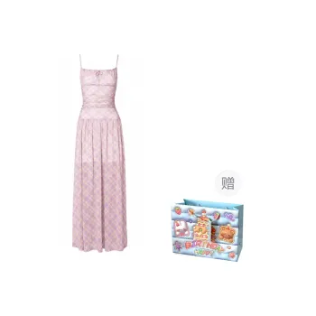 TWOPLUMGIRLS Slip Dress Women's Pink Purple