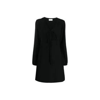 PAROSH Long Sleeved Dress Women's Black