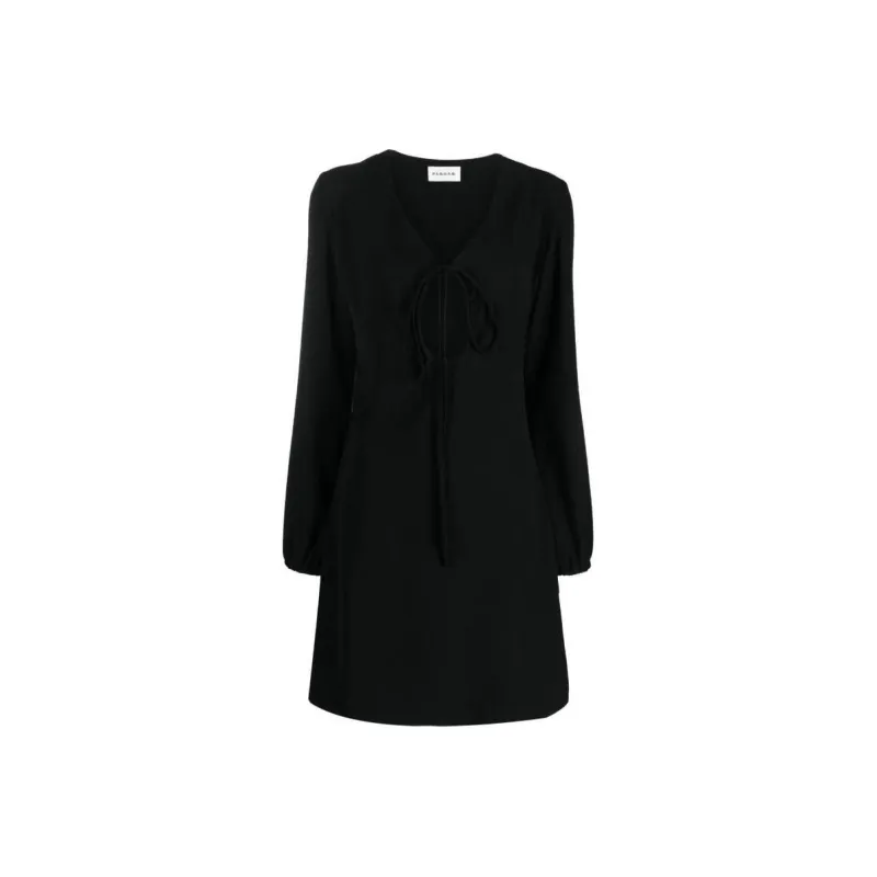 PAROSH Long Sleeved Dress Women's Black-0