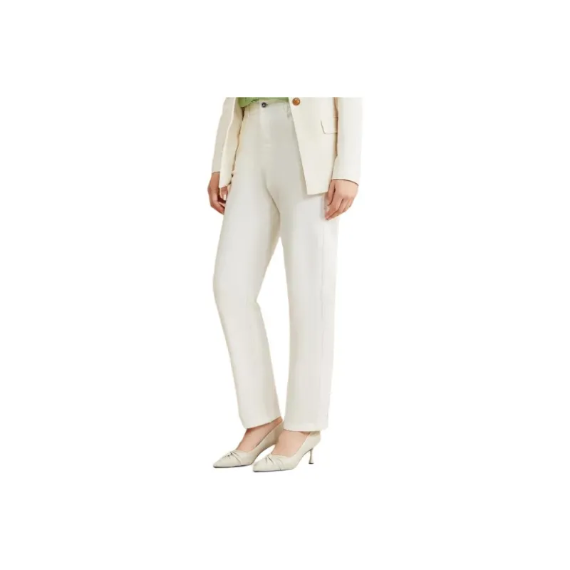 Yiner Jeans Women's Cream White-0