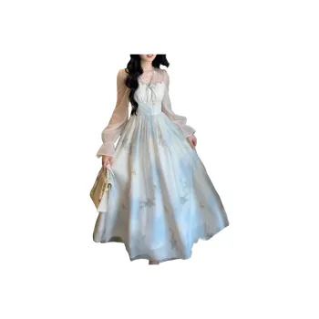 FLIM Long Sleeved Dress Women's Light Blue