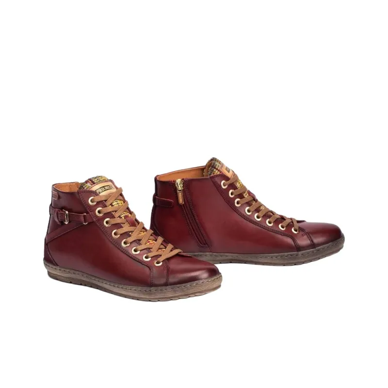PIKOLINOS High Top Casual Shoes Women's Red Brown-3