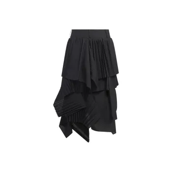 Sacai Asymmetric Pleated Skirt