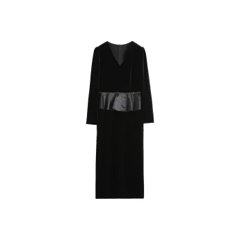 Hang Yi Court Long Sleeved Dress Women's Black