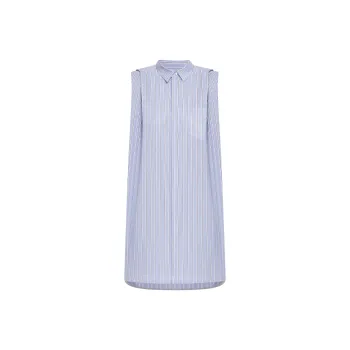 Sacai Poplin Camisole Shirt 'Light Blue Stripe'