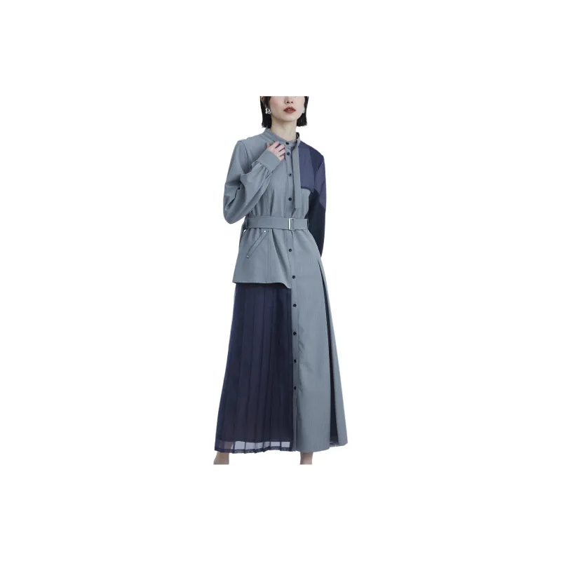 UNITED TOKYO SS24 Long Sleeved Dresses Women's Gray-0
