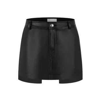 Three Quarters Casual Short Skirts Women's Black