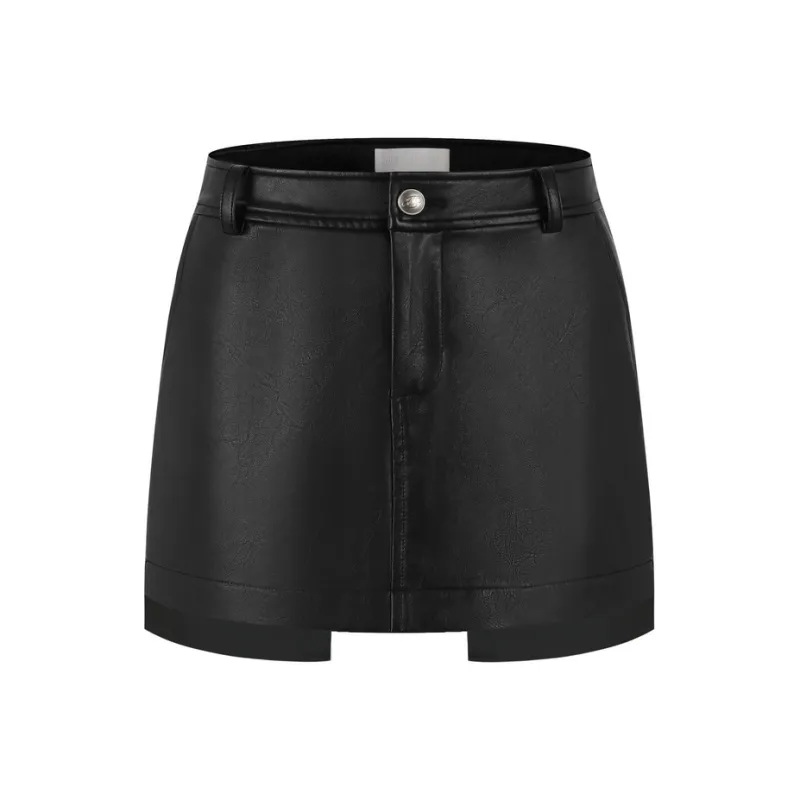 Three Quarters Casual Short Skirts Women's Black-0