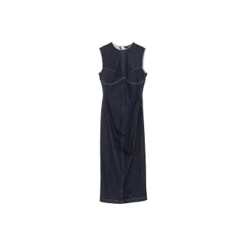 SportMax Geranio Denim Midi Dress