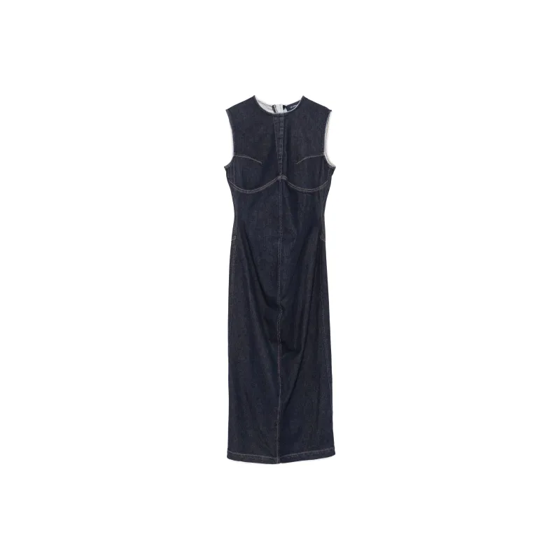 SportMax Geranio Denim Midi Dress-0