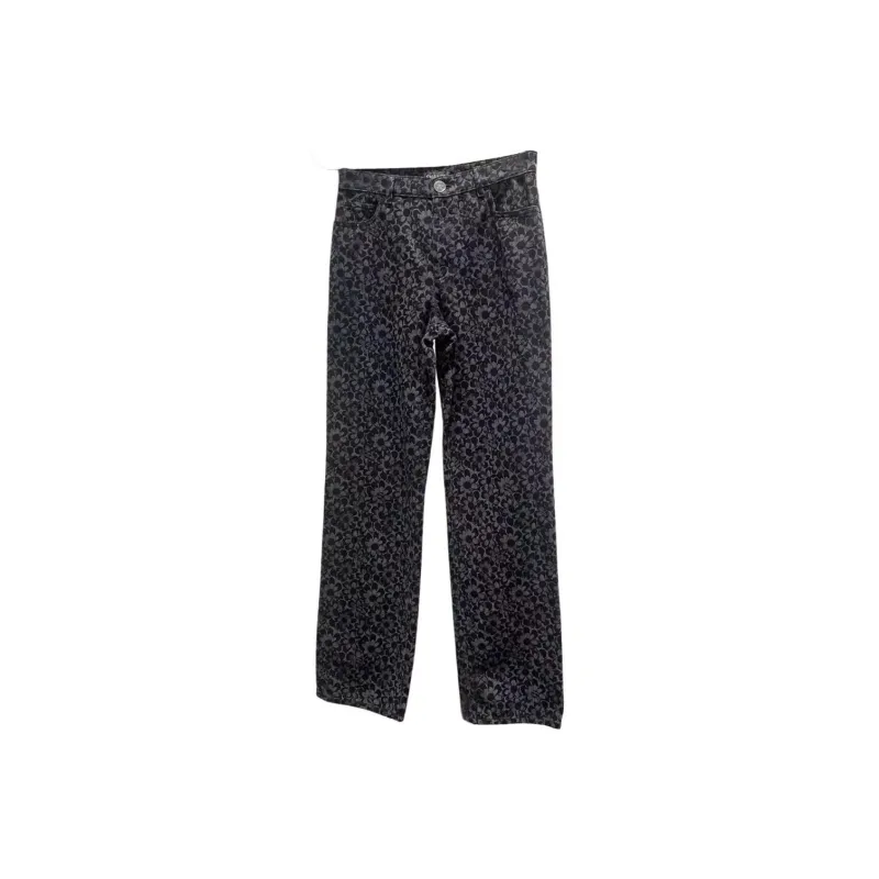 CHANEL FW24 Jeans Women's Black Gray Color-0