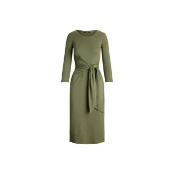 LAUREN RALPH LAUREN Long Sleeved Dress Women's Sage Green