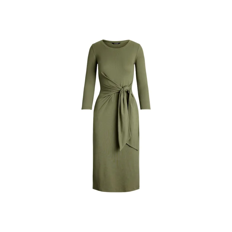 LAUREN RALPH LAUREN Long Sleeved Dress Women's Sage Green-0