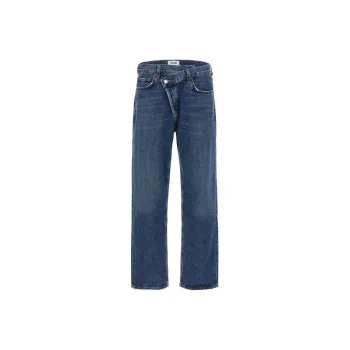AGOLDE Criss Cross Straight-Leg Jeans
