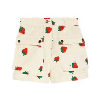 GUCCI Denim Shorts Women's Ivory