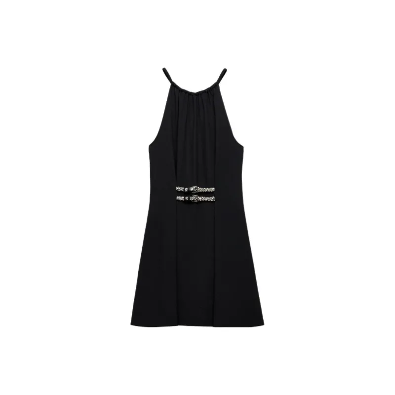 PRADA SS25 Slip Dress Women's Black-0
