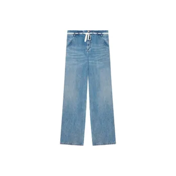 ISABEL MARANT Jordy Wide-Leg Drawstring Trousers