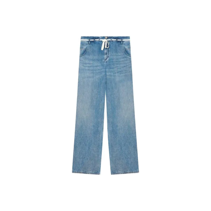 ISABEL MARANT Jordy Wide-Leg Drawstring Trousers-0