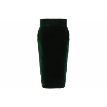 Alexandre Vauthier High Waist Velvet Midi Skirt