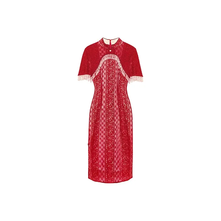 JINYE ORIENTAL Cheongsams Women's Red-0