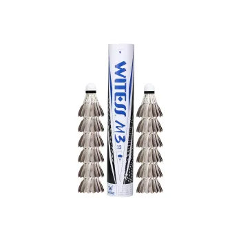 WITESS M3 12 Pack Duck Feather Amateur Training Exclusive Shuttlecocks