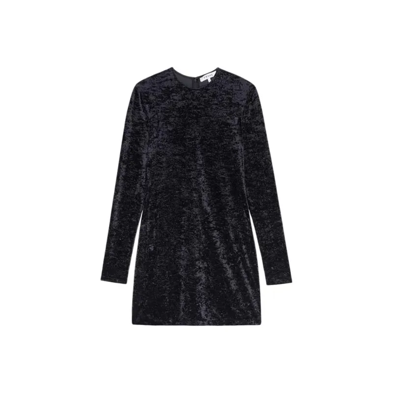 FRAME Long Sleeved Dress Women's Black-0