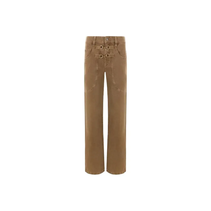 ISABEL MARANT Brinley Logo Patch Jeans-0