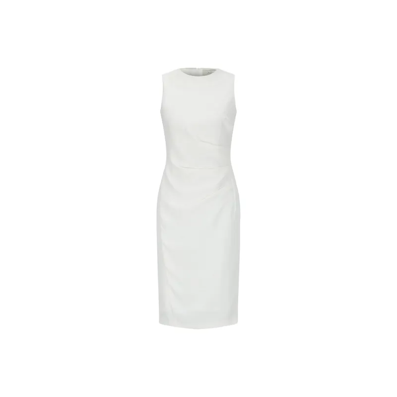 ONE SHALLOW Sleeveless Dress Women's White-0