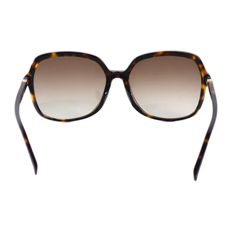 MaxMara Plate Frame Square Sunglasses Unisex Tortoiseshell-4