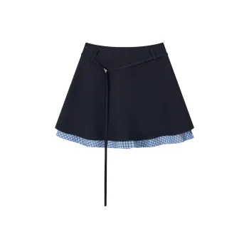 NS76 Casual Short Skirts Women's Navy Base