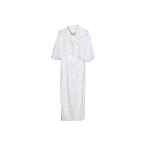 Mapping Cheongsam Women's White