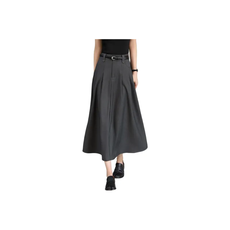 XWI Casual Long Skirt Women's Heather Gray-0