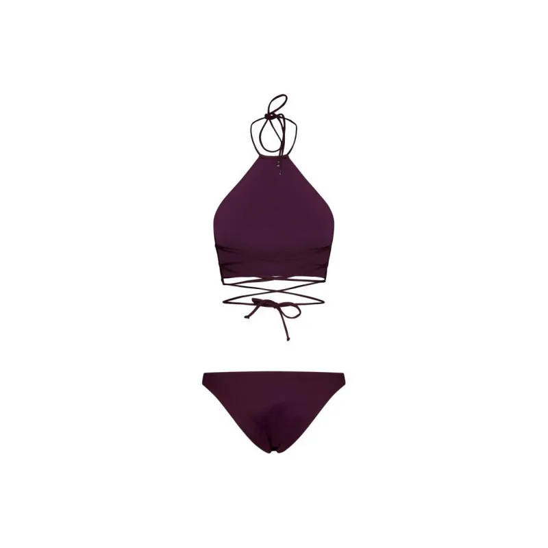 The Attico Halterneck Strap Two Piece Bikini Set-0