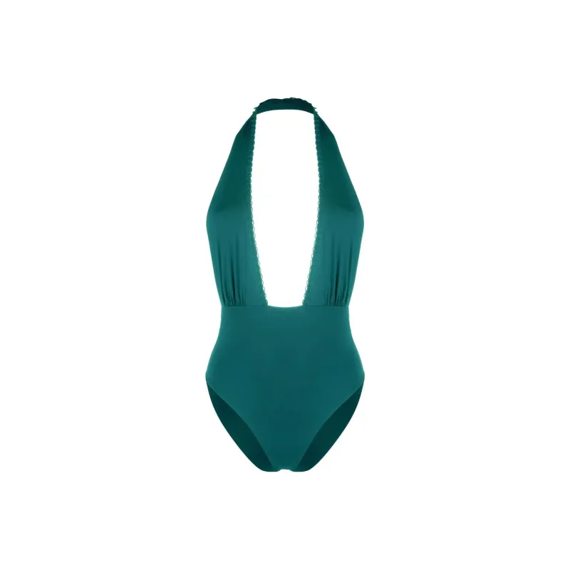 La Perla One Piece Swimsuits Women's Dark Green-0