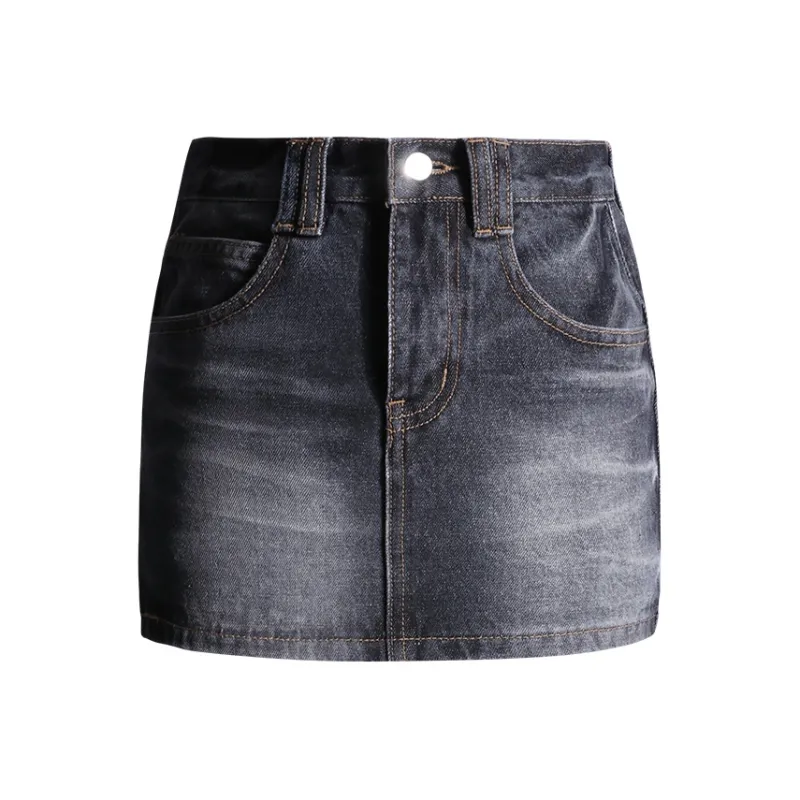Wen Shan Denim Short Skirts Women's-2