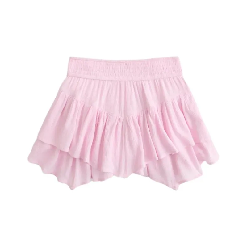 Hollister Casual Short Skirts Women's Pink-0