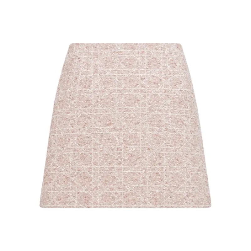 DIOR Casual Short Skirts Women's Pink-0